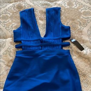 Blue never worn fitted dress